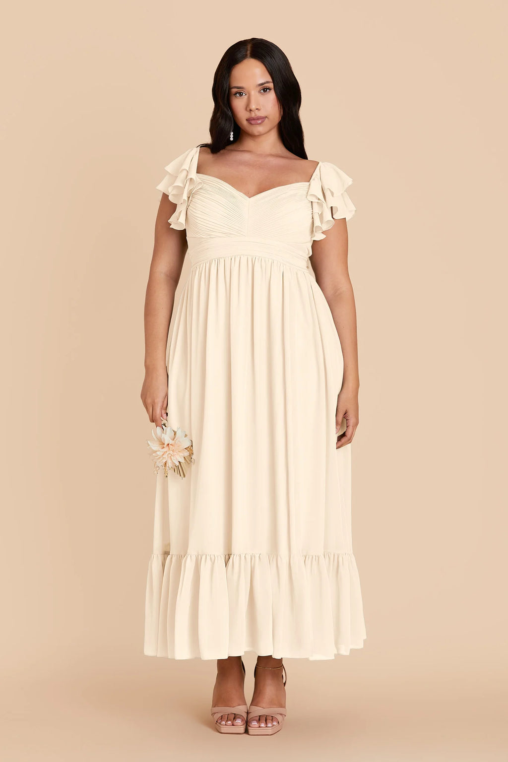 Talia Ivory Cream alternate view 1 bridesmaid dress