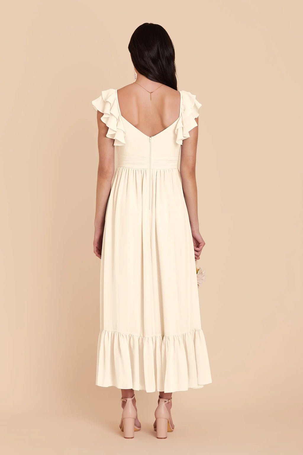 Talia Ivory Cream alternate view 4 bridesmaid dress