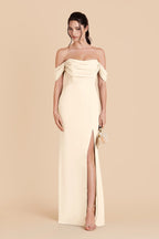 Odessa Ivory Cream alternate view 6 bridesmaid dress