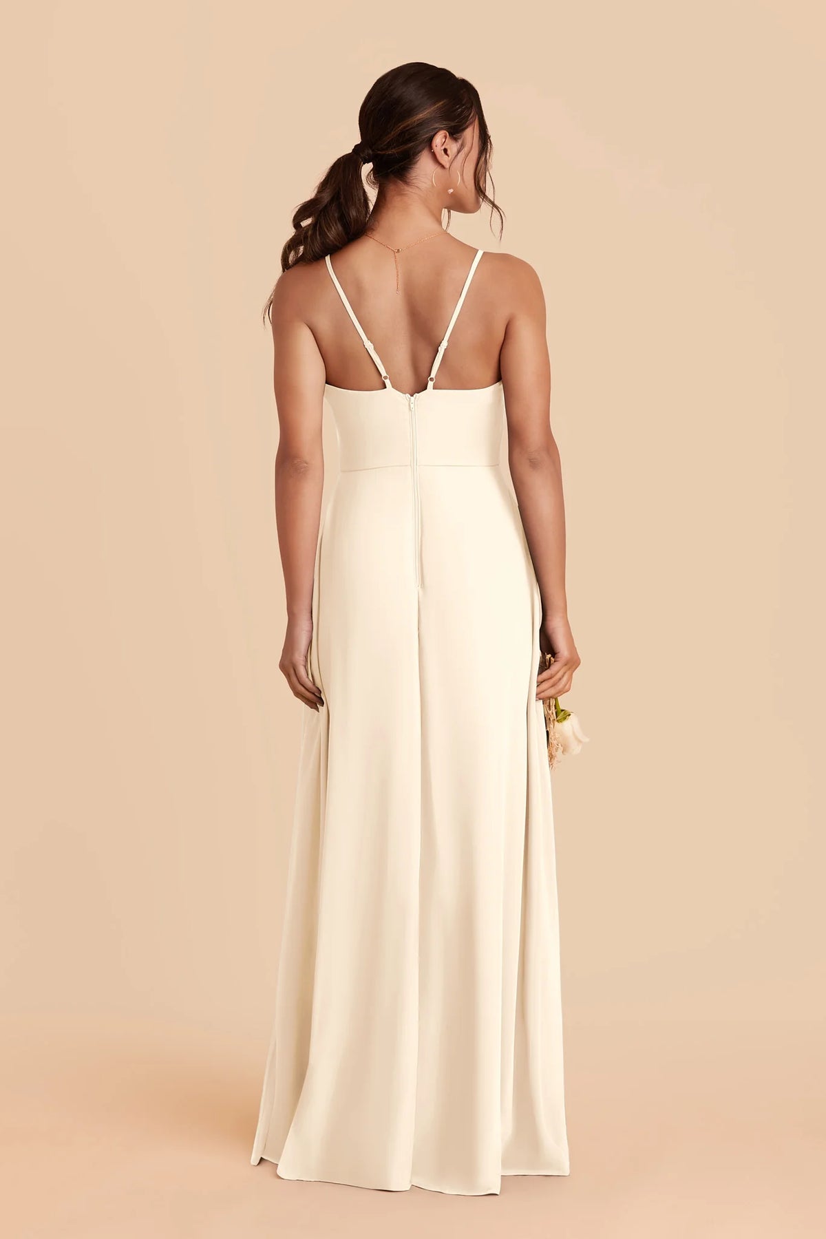 Margot Ivory Cream back view bridesmaid dress