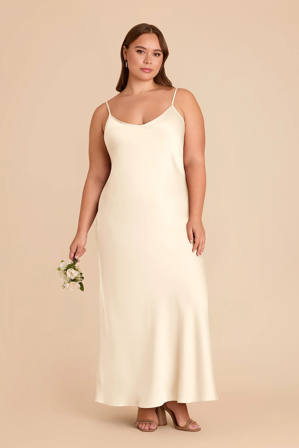 Amara Ivory Cream alternate view 1 bridesmaid dress