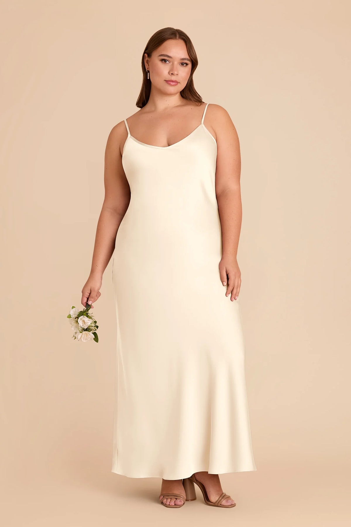 Amara Ivory Cream alternate view 1 bridesmaid dress