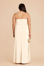 Lucienne Ivory Cream back view bridesmaid dress