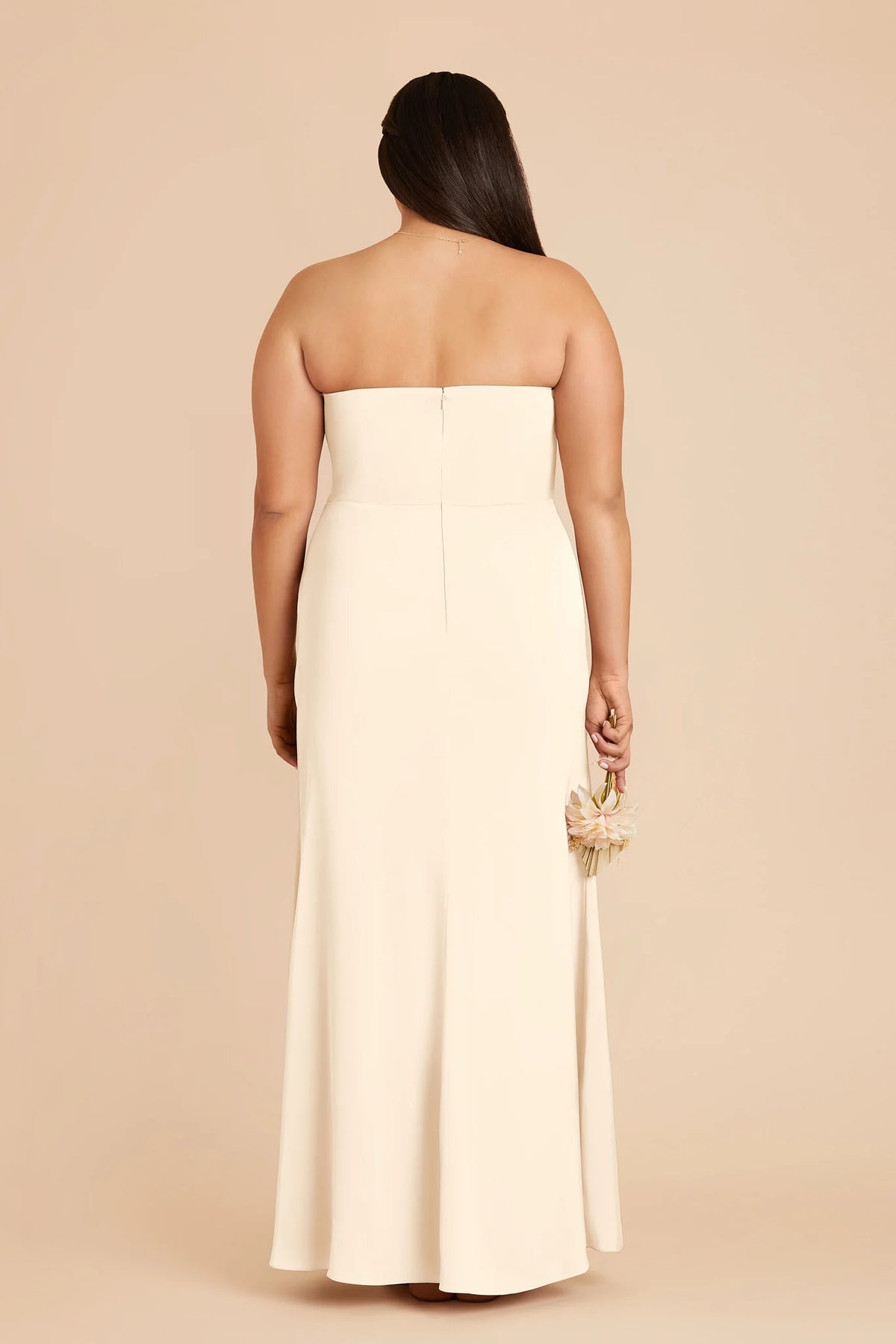 Lucienne Ivory Cream back view bridesmaid dress