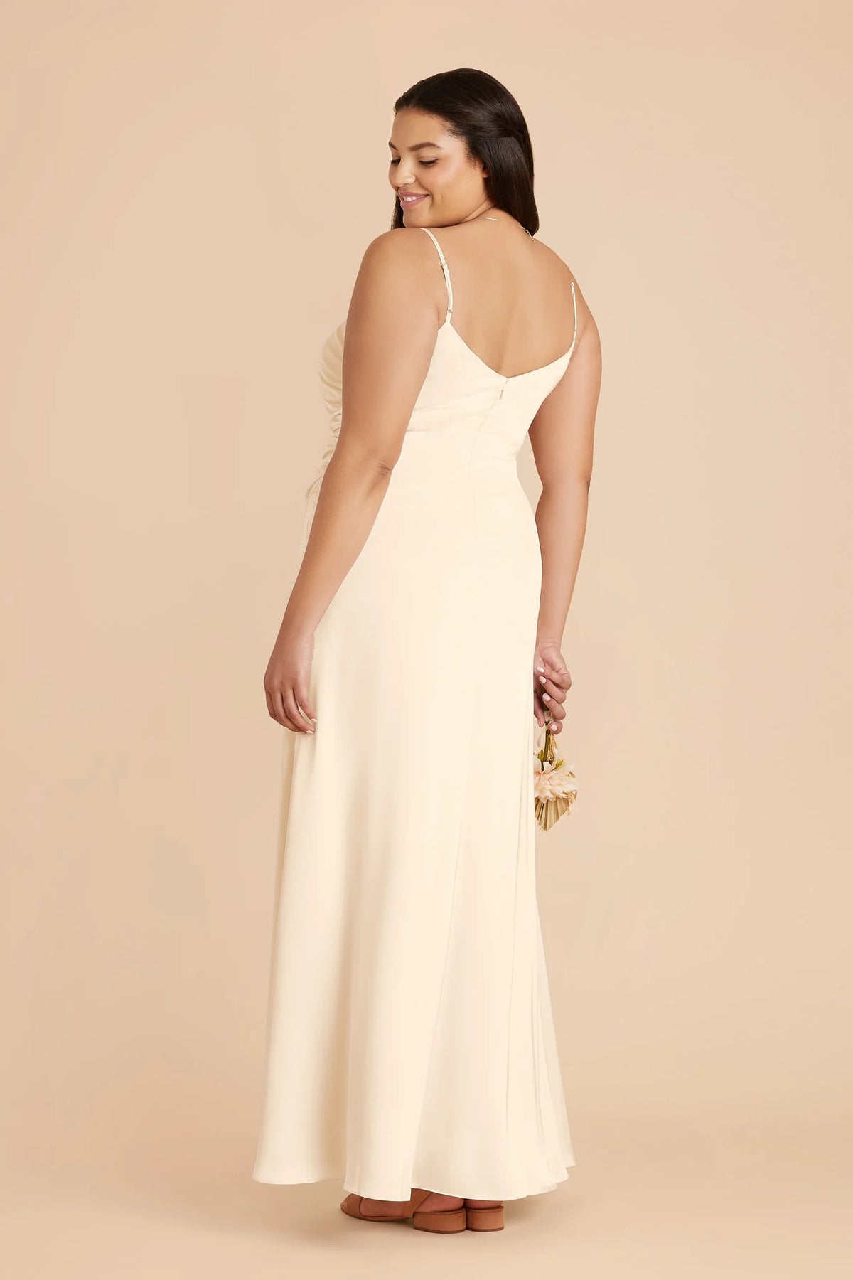 Elara Ivory Cream back view bridesmaid dress