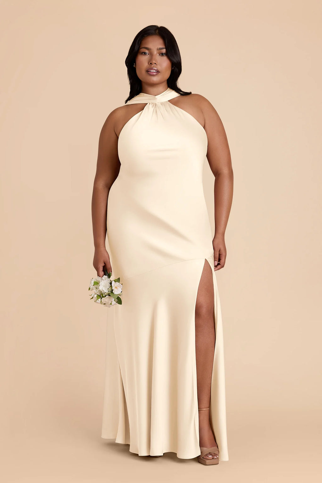 Camille Ivory Cream alternate view 1 bridesmaid dress