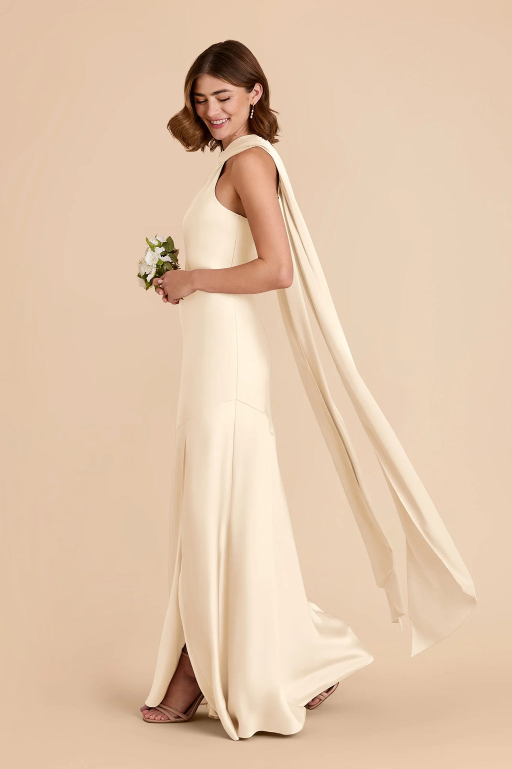 Camille Ivory Cream alternate view 2 bridesmaid dress