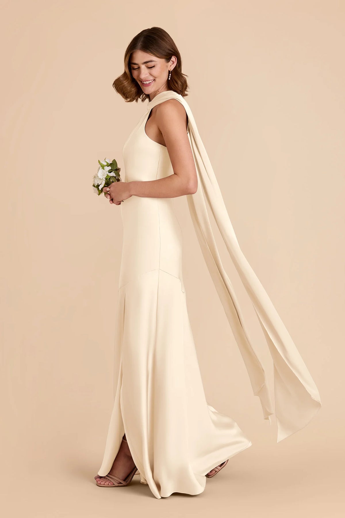 Camille Ivory Cream alternate view 2 bridesmaid dress