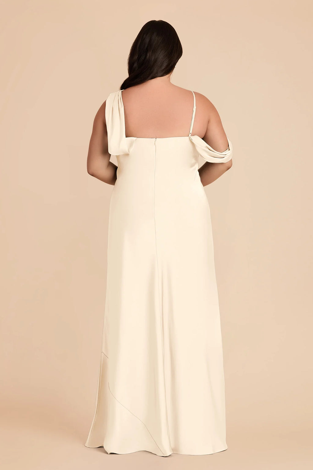 Thalia Ivory Cream back view bridesmaid dress