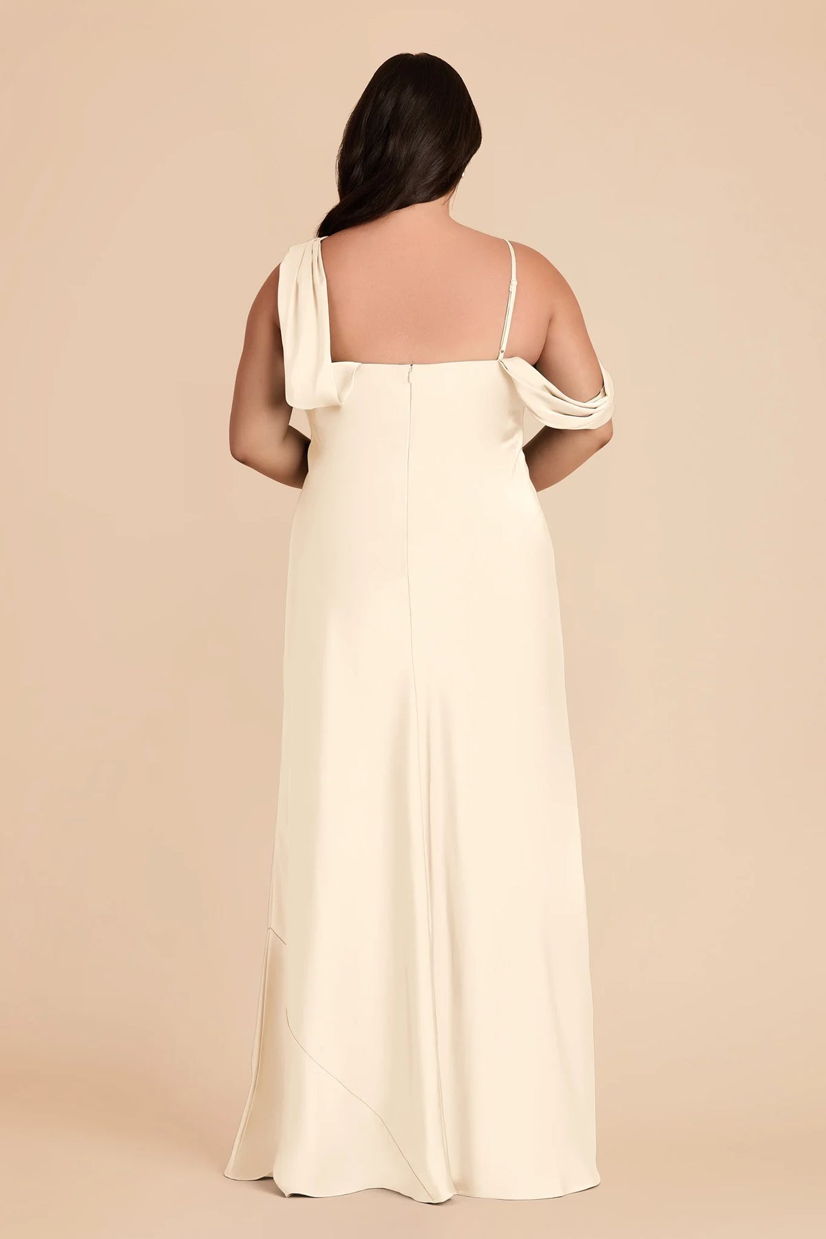 Thalia Ivory Cream back view bridesmaid dress