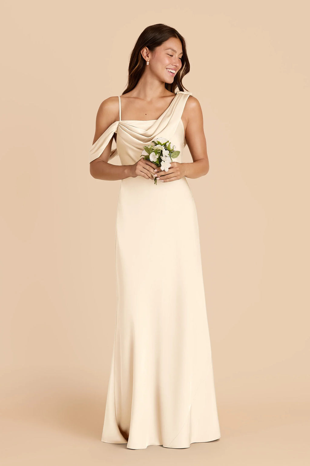 Thalia Ivory Cream alternate view 1 bridesmaid dress