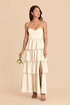 Calista Ivory Cream alternate view 1 bridesmaid dress