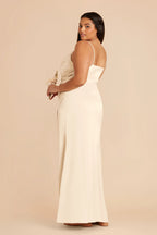 Sabine Ivory Cream back view bridesmaid dress