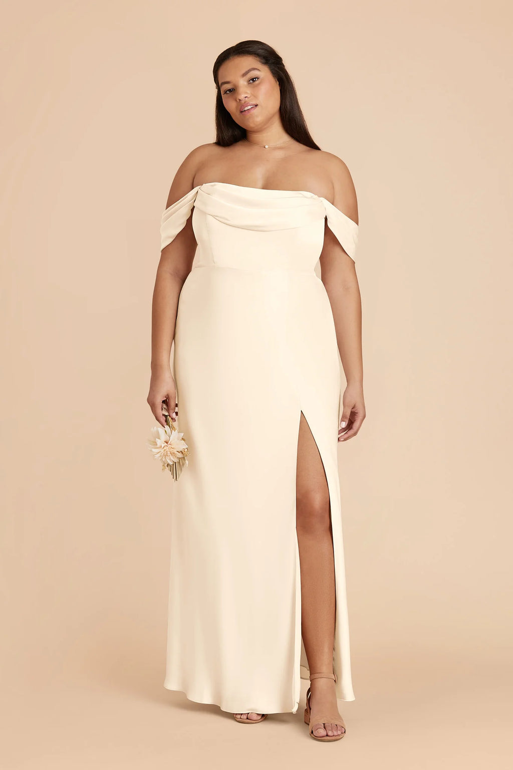 Corinne Ivory Cream alternate view 2 bridesmaid dress