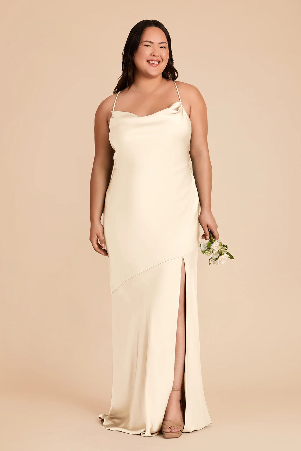 Estelle Ivory Cream alternate view 1 bridesmaid dress