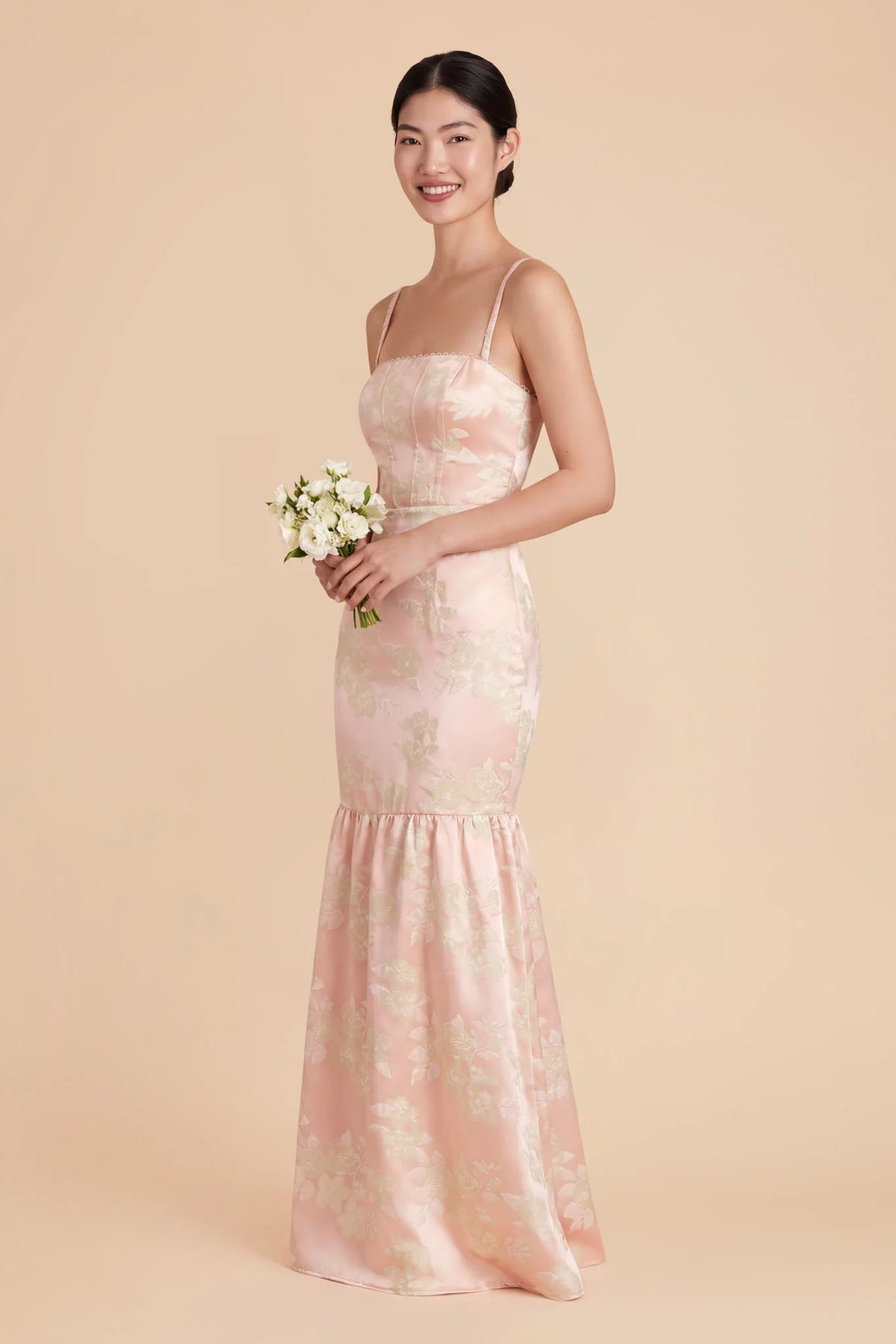Maelle Ivory Pink Gold alternate view 1 bridesmaid dress