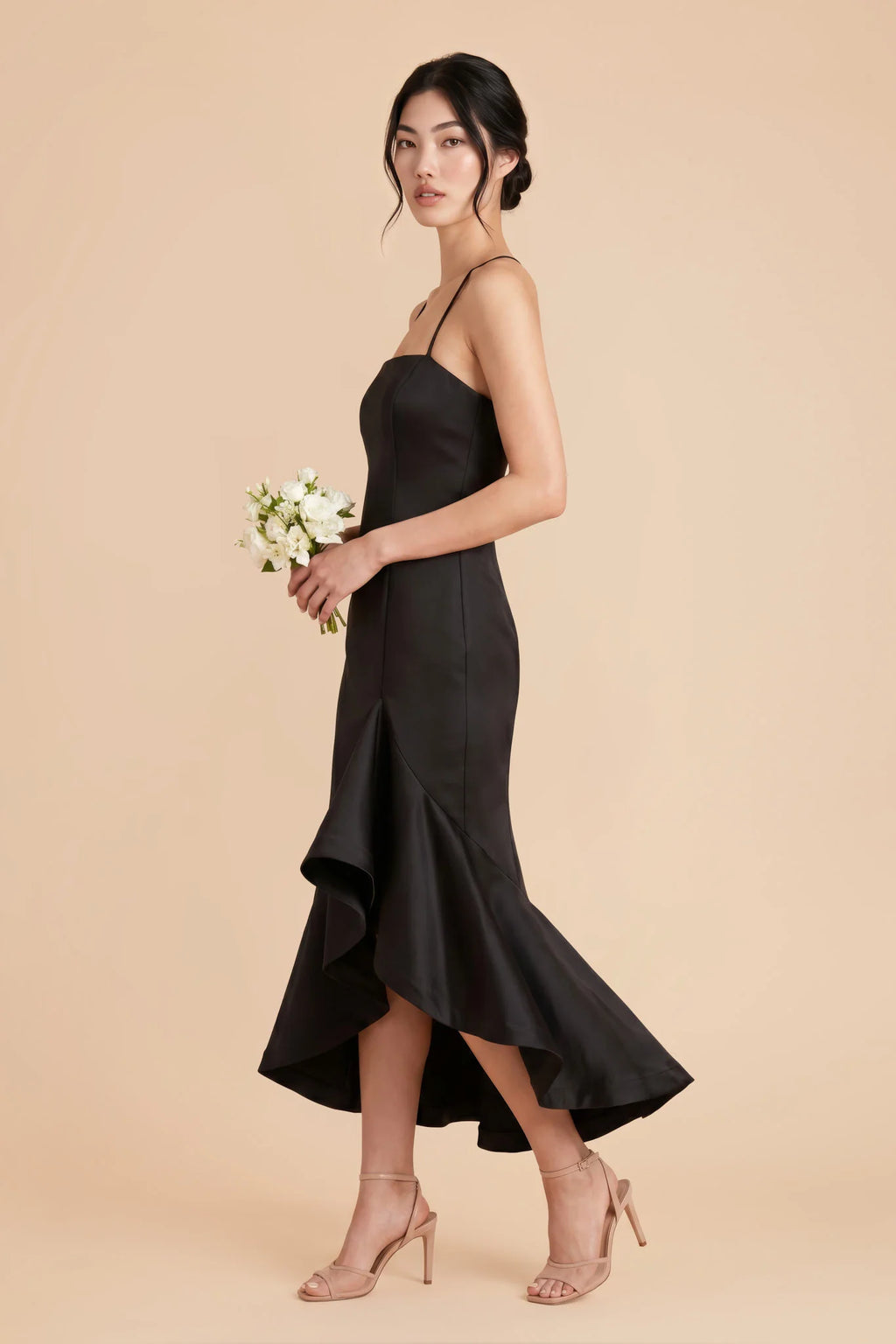Delphine Jet Black alternate view 2 bridesmaid dress