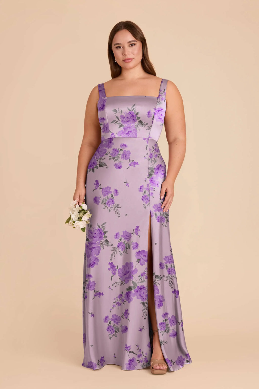 Elowen Lavender Multi Whimsical Blooms alternate view 1 bridesmaid dress
