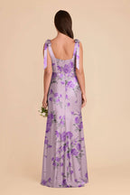 Elowen Lavender Multi Whimsical Blooms back view bridesmaid dress