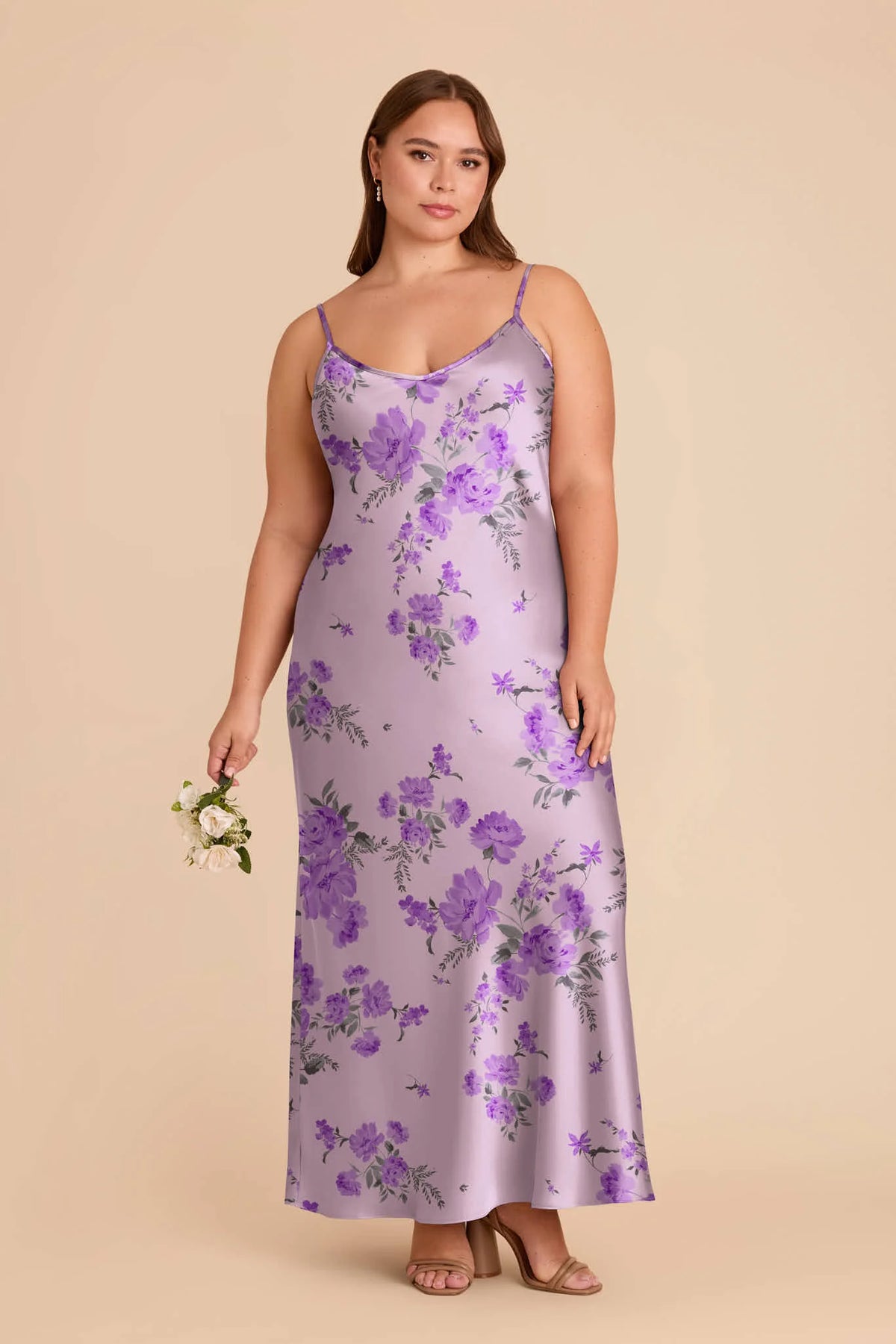 Amara Lavender Multi Whimsical Blooms alternate view 1 bridesmaid dress