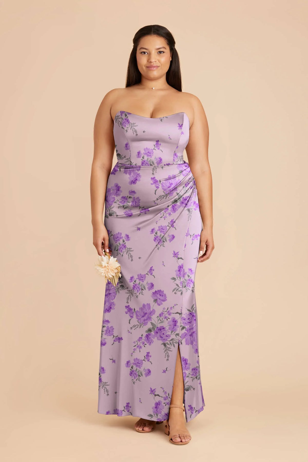 Lucienne Lavender Multi Whimsical Blooms alternate view 1 bridesmaid dress