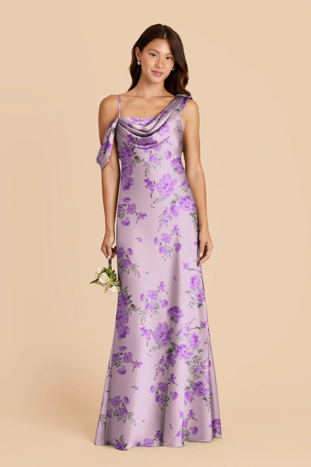 Thalia Lavender Multi Whimsical Blooms alternate view 1 bridesmaid dress