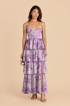 Calista Lavender Multi Whimsical Blooms alternate view 1 bridesmaid dress
