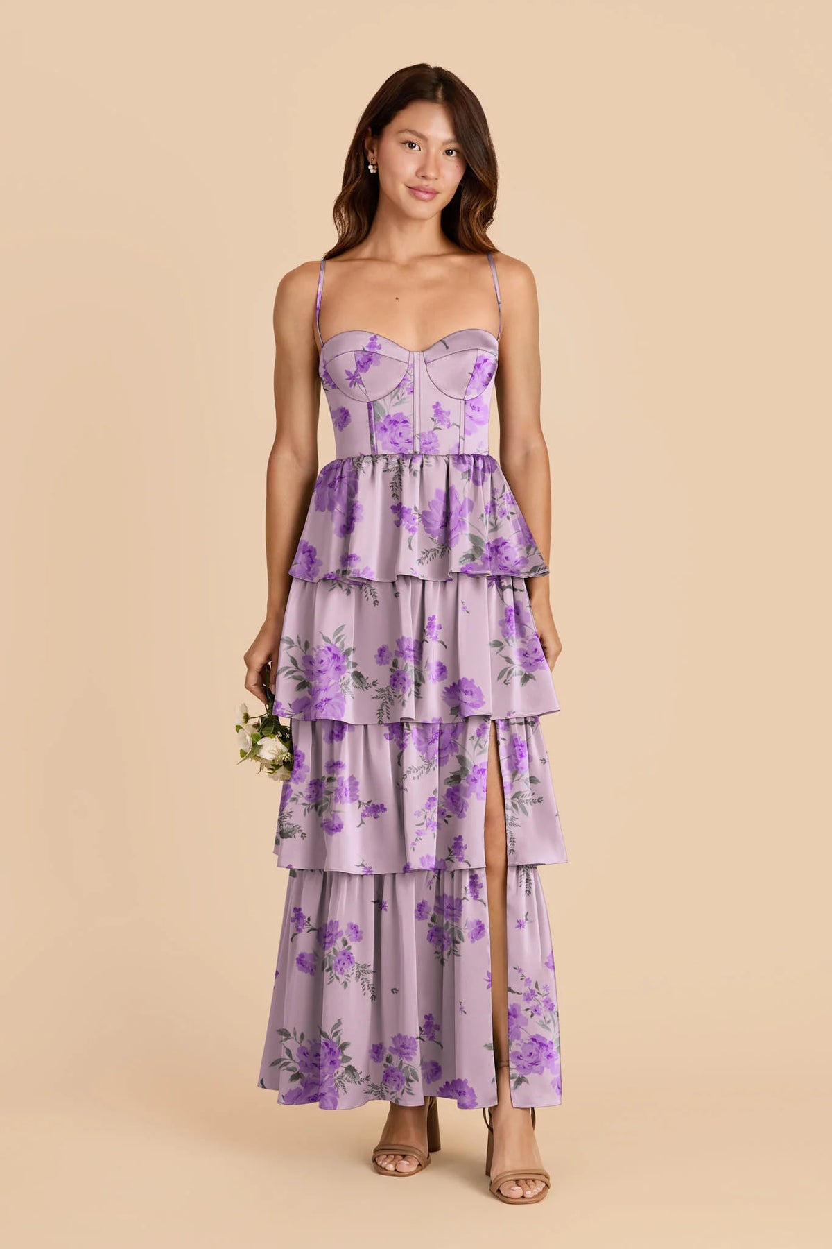 Calista Lavender Multi Whimsical Blooms alternate view 1 bridesmaid dress