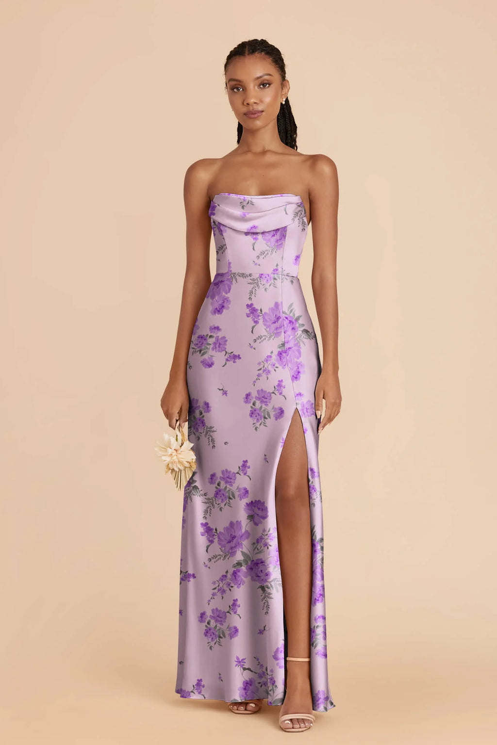 Corinne Lavender Multi Whimsical Blooms alternate view 1 bridesmaid dress