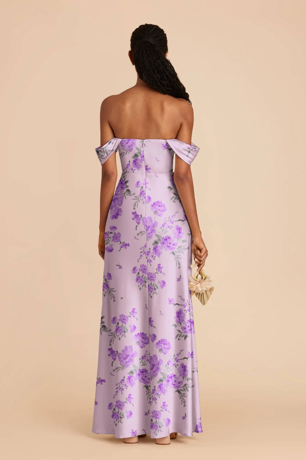 Corinne Lavender Multi Whimsical Blooms alternate view 2 bridesmaid dress