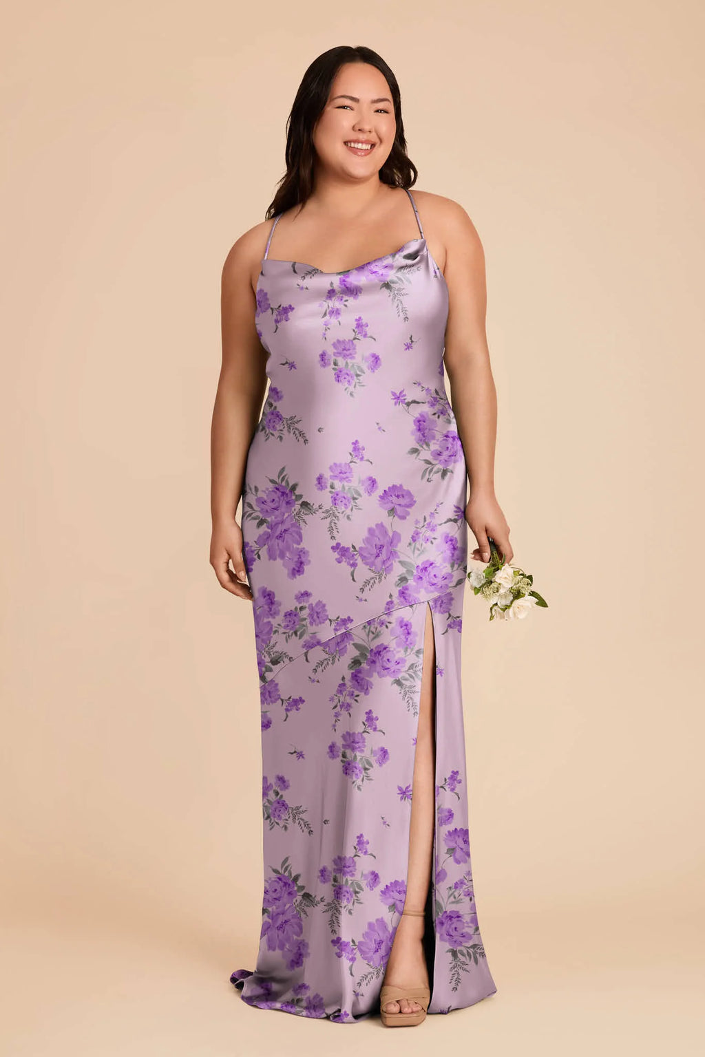 Estelle Lavender Multi Whimsical Blooms alternate view 1 bridesmaid dress