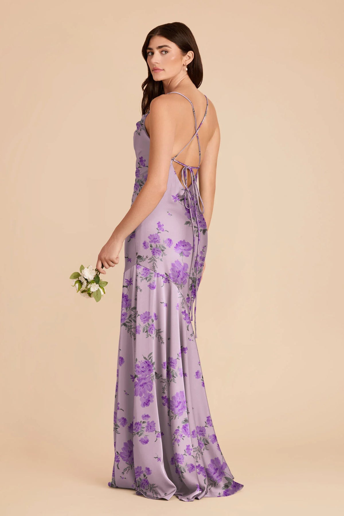 Estelle Lavender Multi Whimsical Blooms alternate view 2 bridesmaid dress