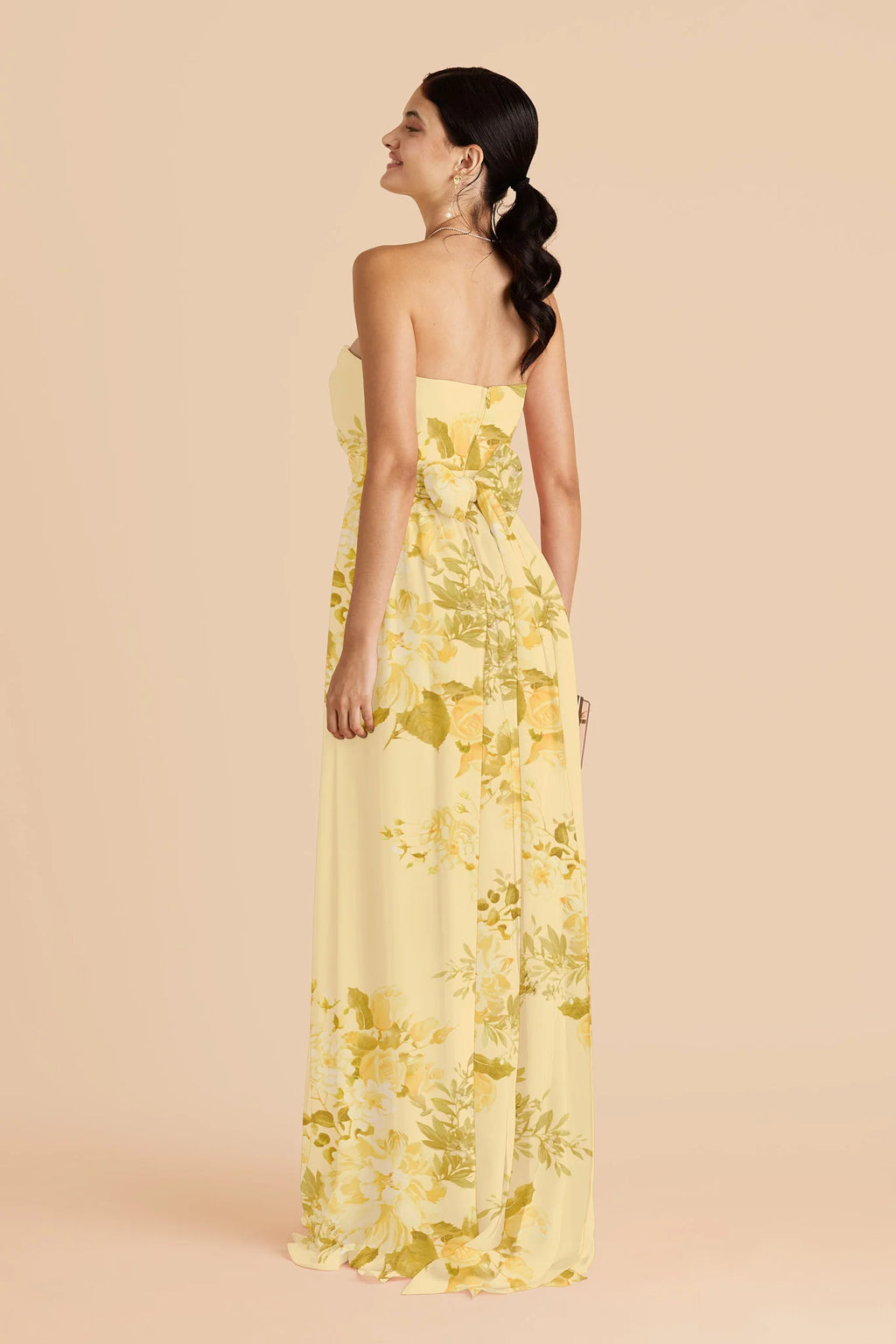 Elodie Lemon Sorbet Romantic Bouquet alternate view 2 bridesmaid dress