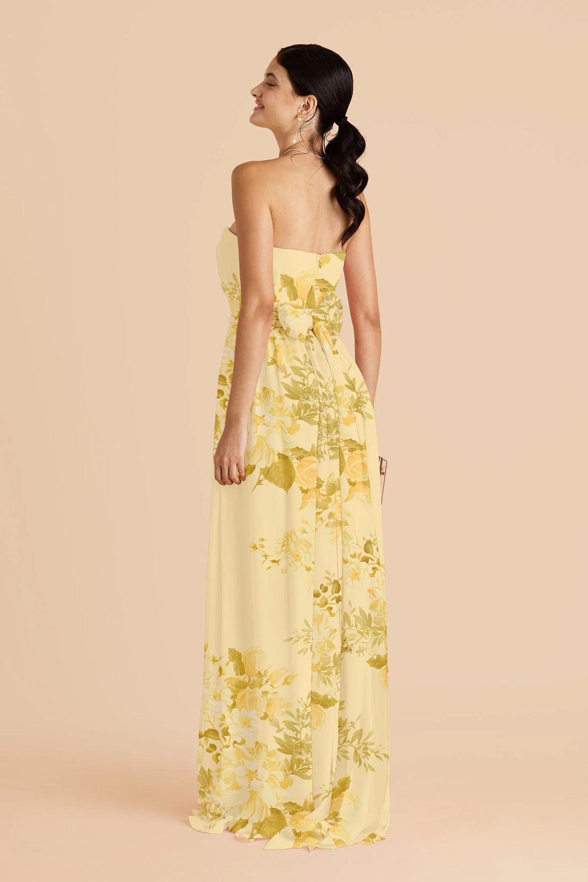 Elodie Lemon Sorbet Romantic Bouquet alternate view 2 bridesmaid dress