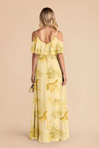 Genevieve Lemon Sorbet Romantic Bouquet back view bridesmaid dress