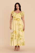Talia Lemon Sorbet Romantic Bouquet alternate view 1 bridesmaid dress