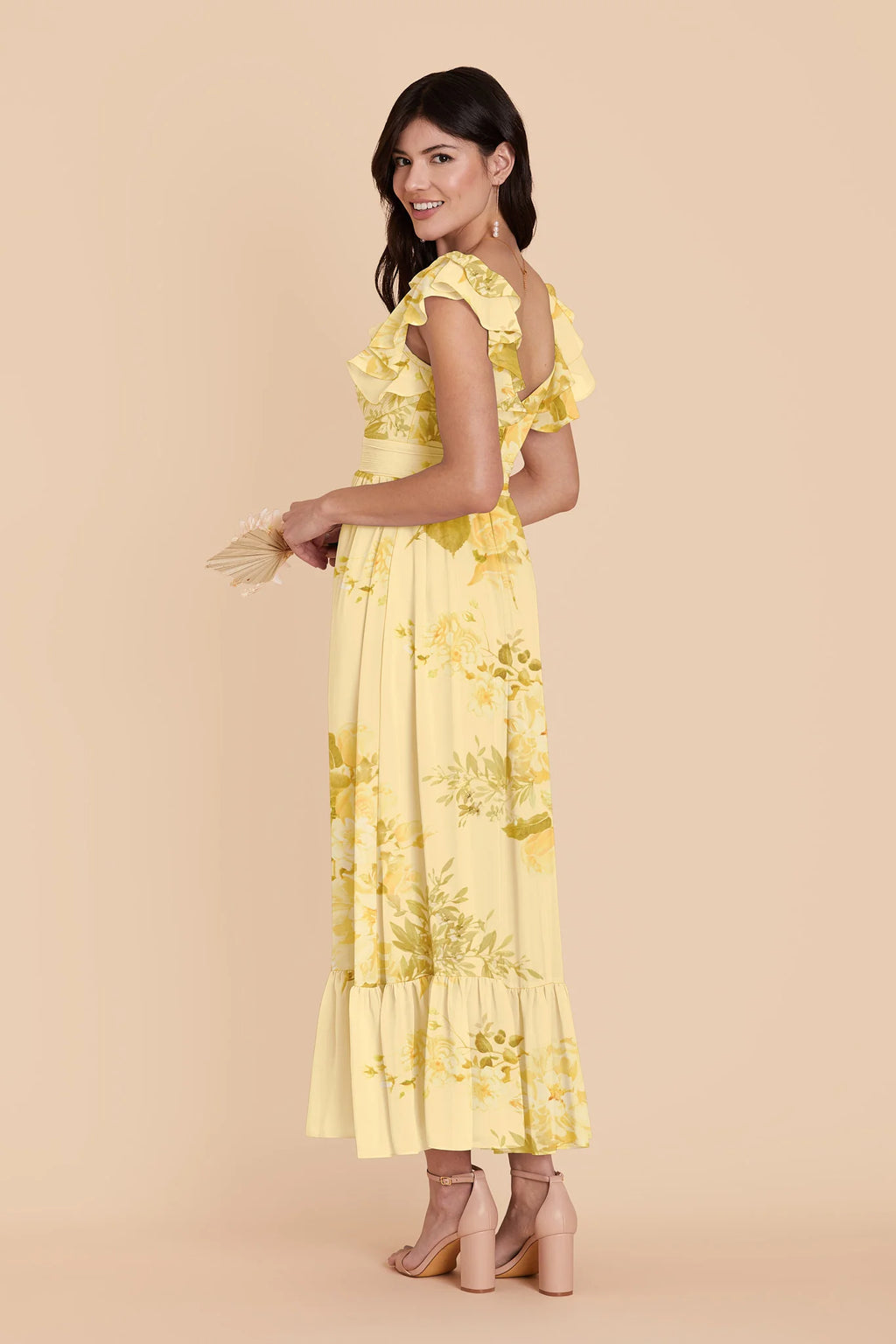 Talia Lemon Sorbet Romantic Bouquet alternate view 2 bridesmaid dress
