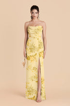 Odessa Lemon Sorbet Romantic Bouquet alternate view 1 bridesmaid dress