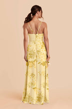 Margot Lemon Sorbet Romantic Bouquet back view bridesmaid dress