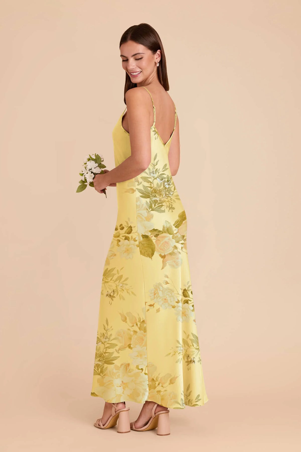 Amara Lemon Sorbet Romantic Bouquet alternate view 2 bridesmaid dress