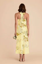 Seraphine Lemon Sorbet Romantic Bouquet back view bridesmaid dress
