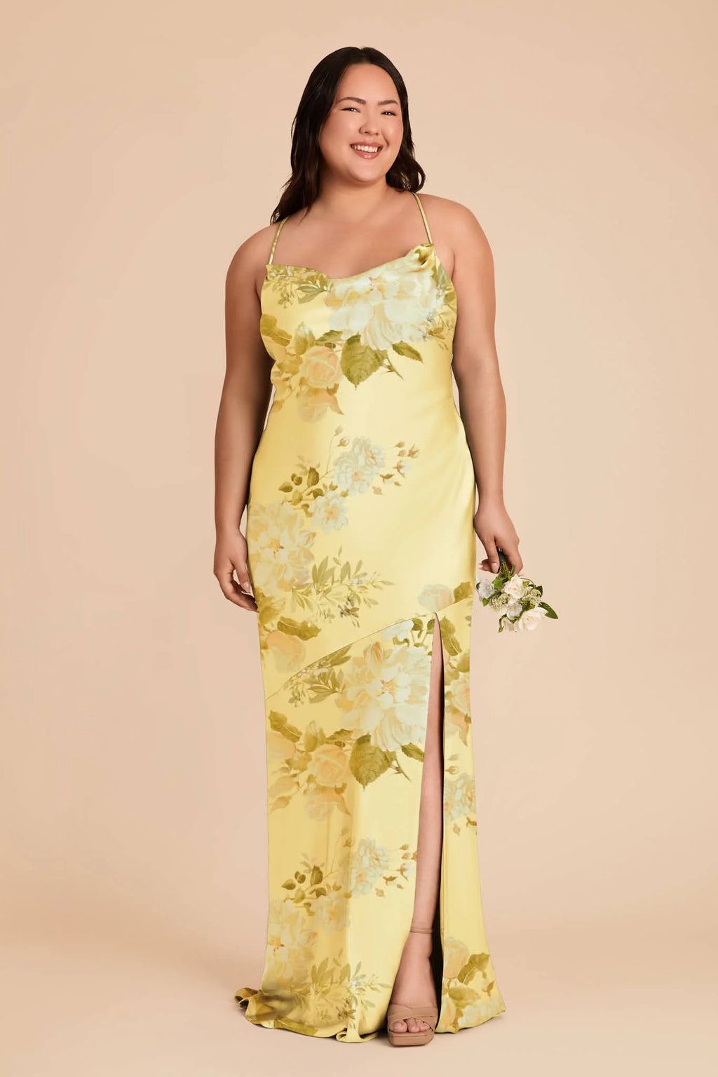Estelle Lemon Sorbet Romantic Bouquet alternate view 1 bridesmaid dress