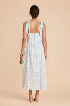Floriane Light Blue back view bridesmaid dress
