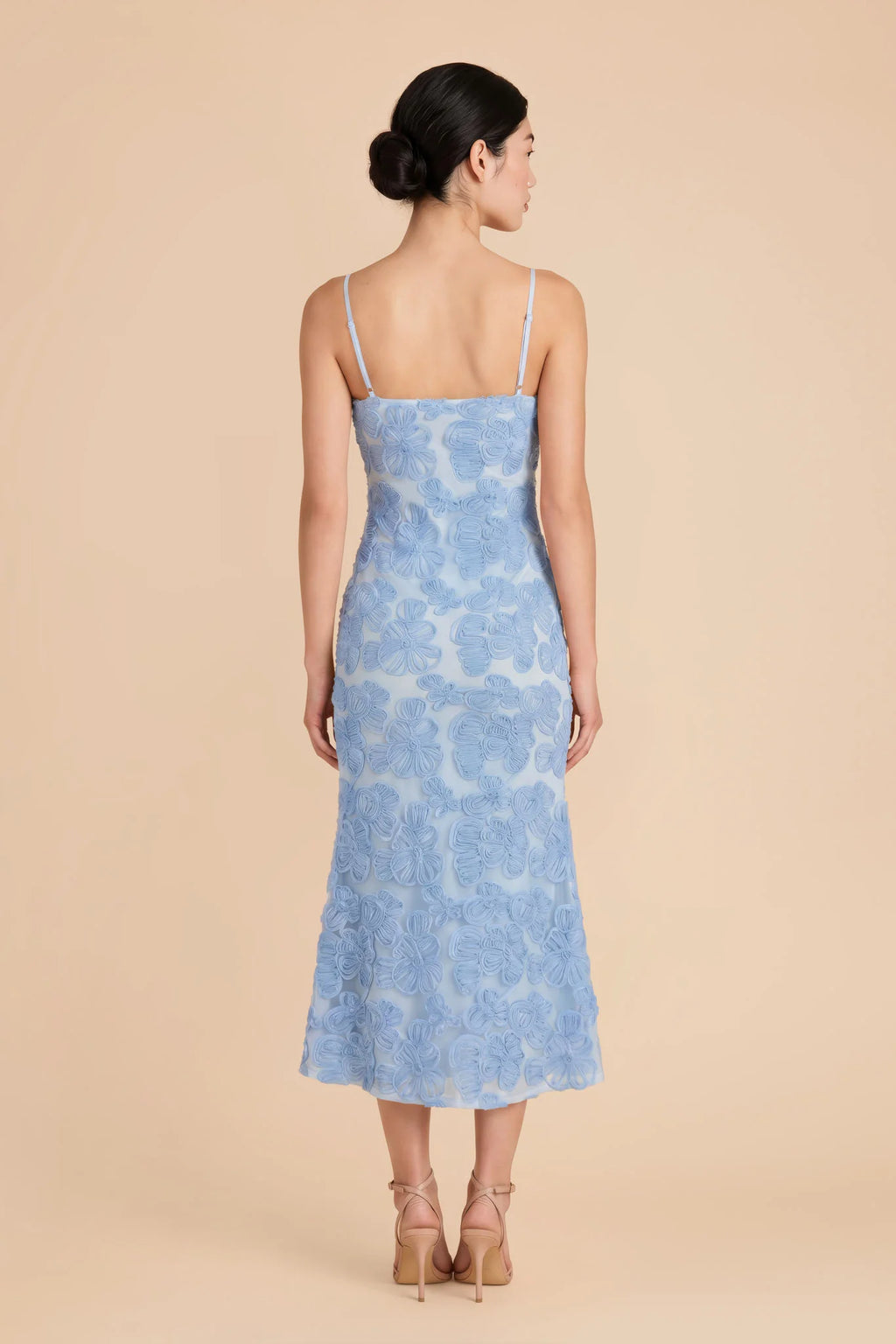 Lisette Light Blue back view bridesmaid dress