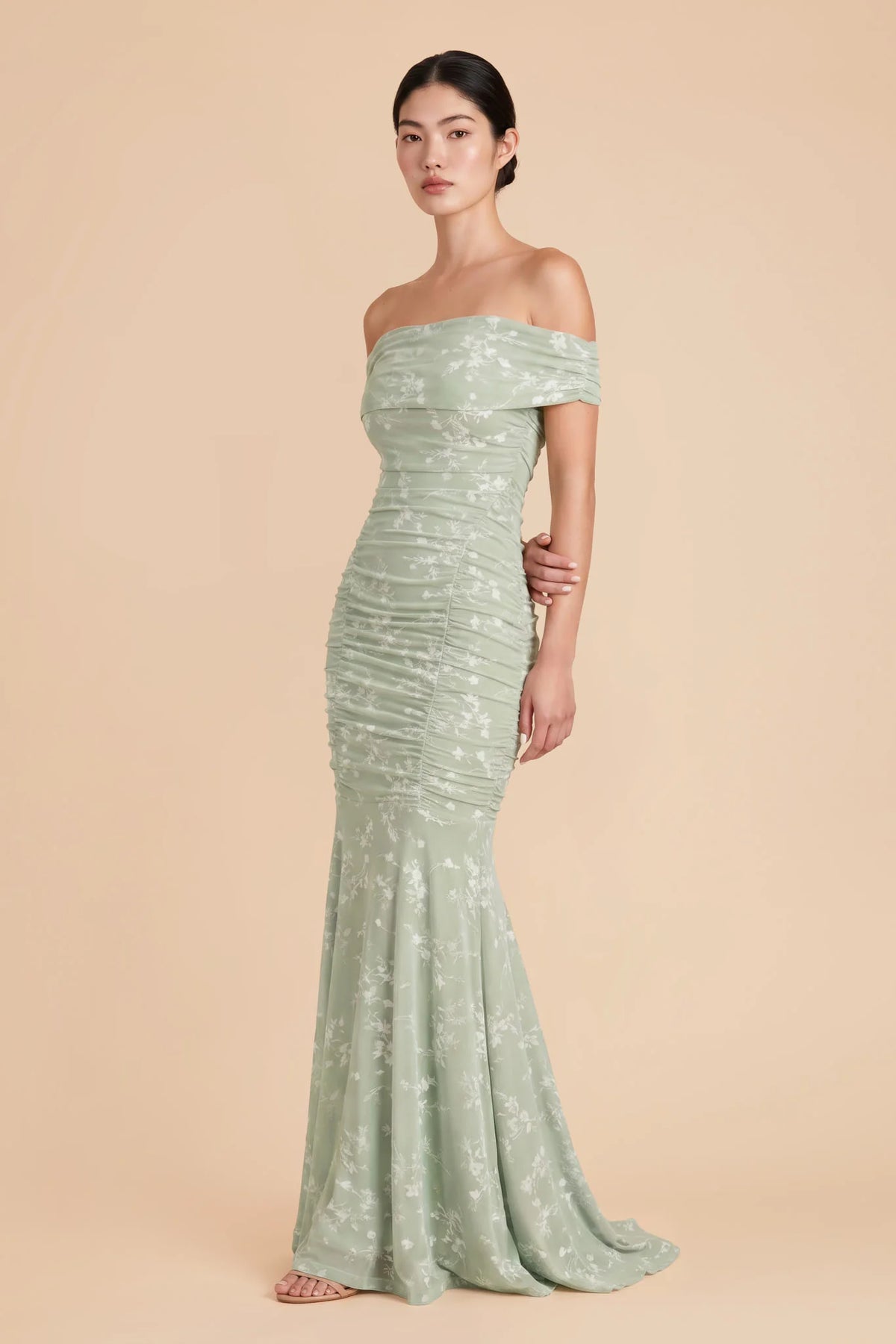 Virelle Light Green alternate view 1 bridesmaid dress