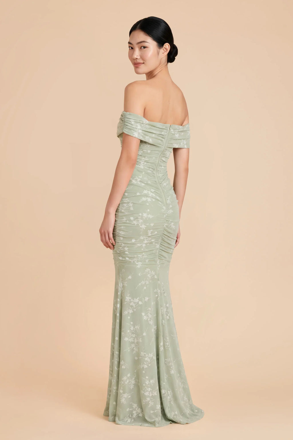 Virelle Light Green alternate view 2 bridesmaid dress