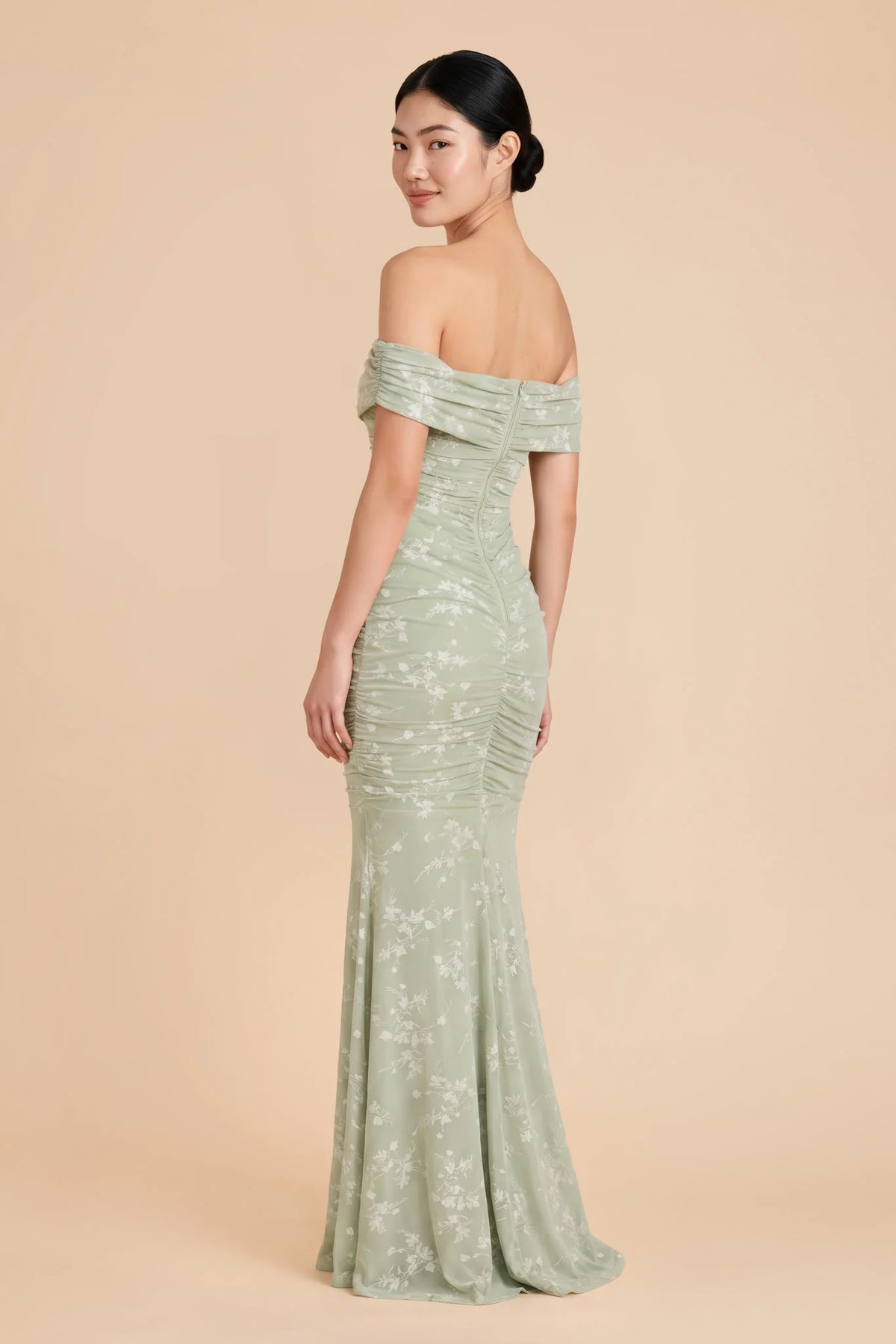 Virelle Light Green alternate view 2 bridesmaid dress