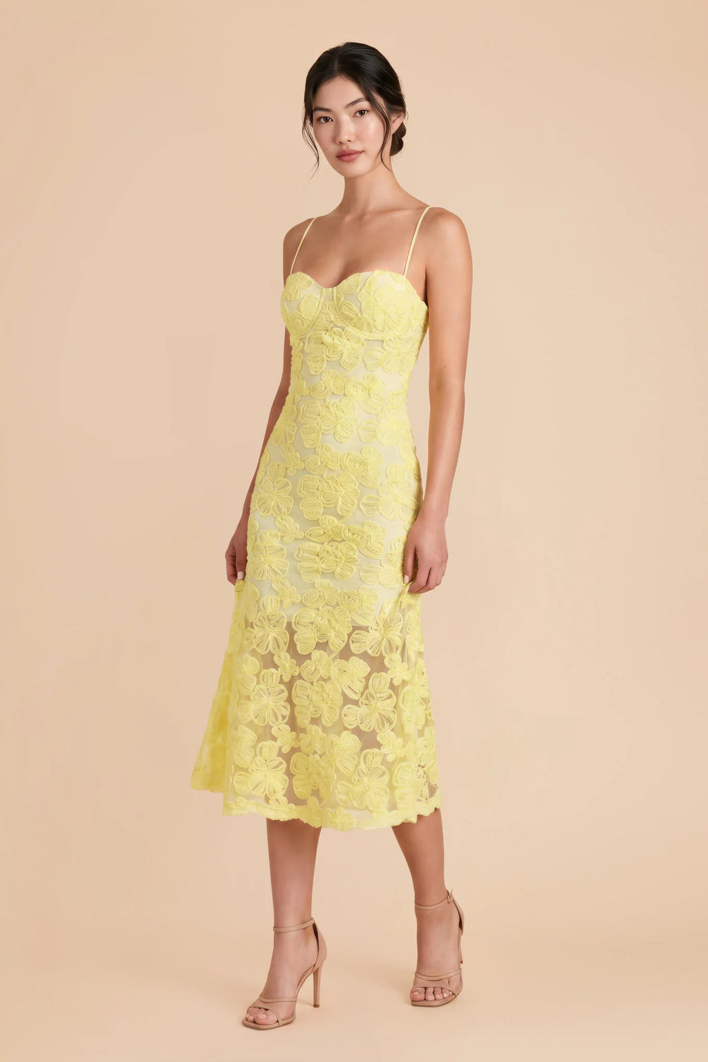 Lisette Light Yellow alternate view 1 bridesmaid dress