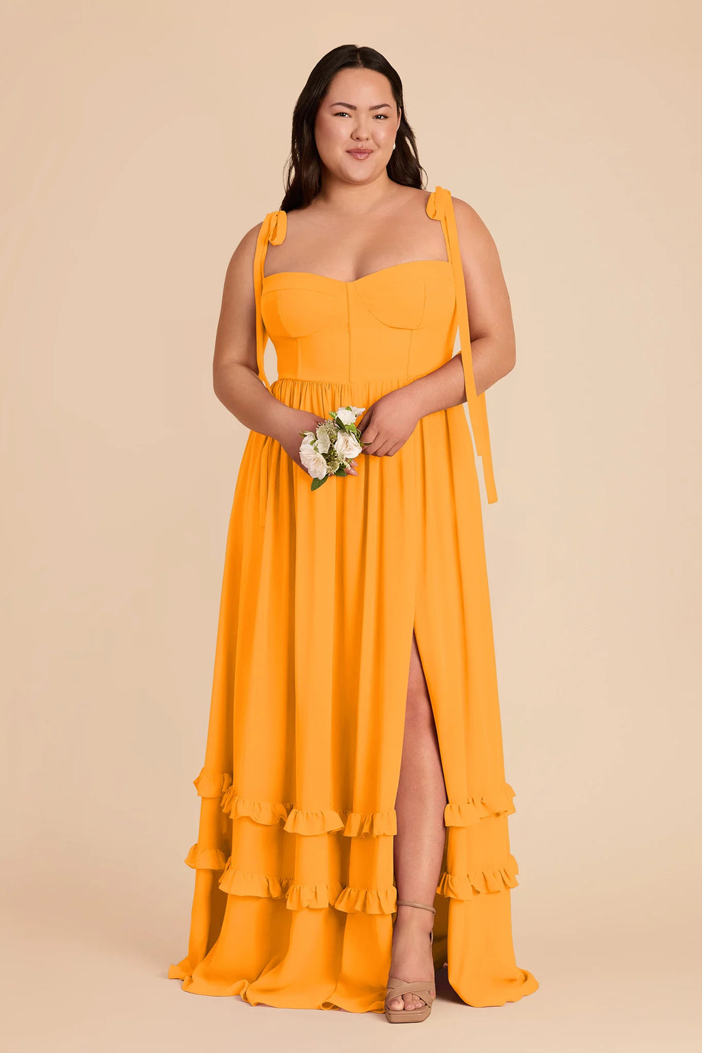 Daphne Mango alternate view 1 bridesmaid dress