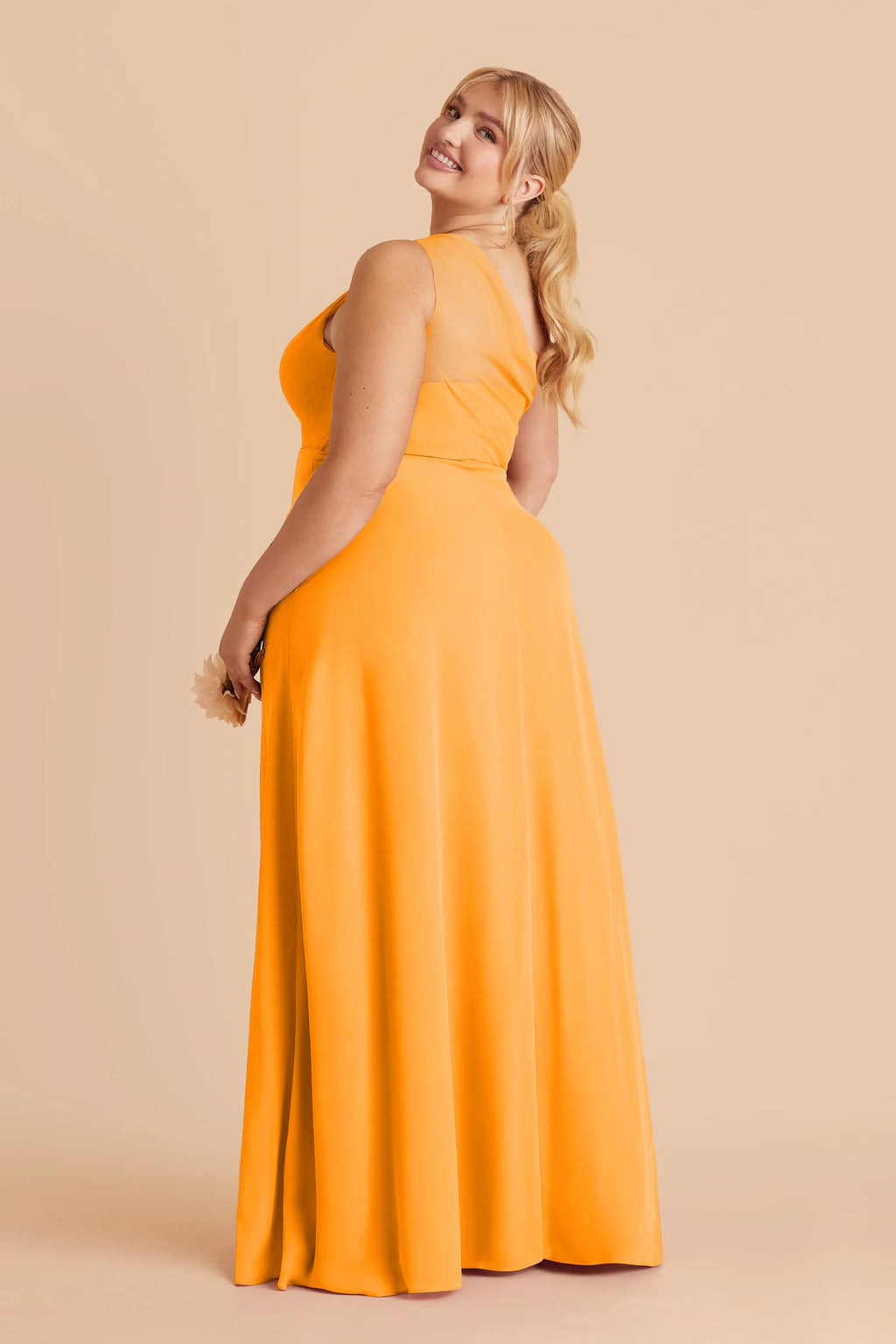 Celine Mango back view bridesmaid dress